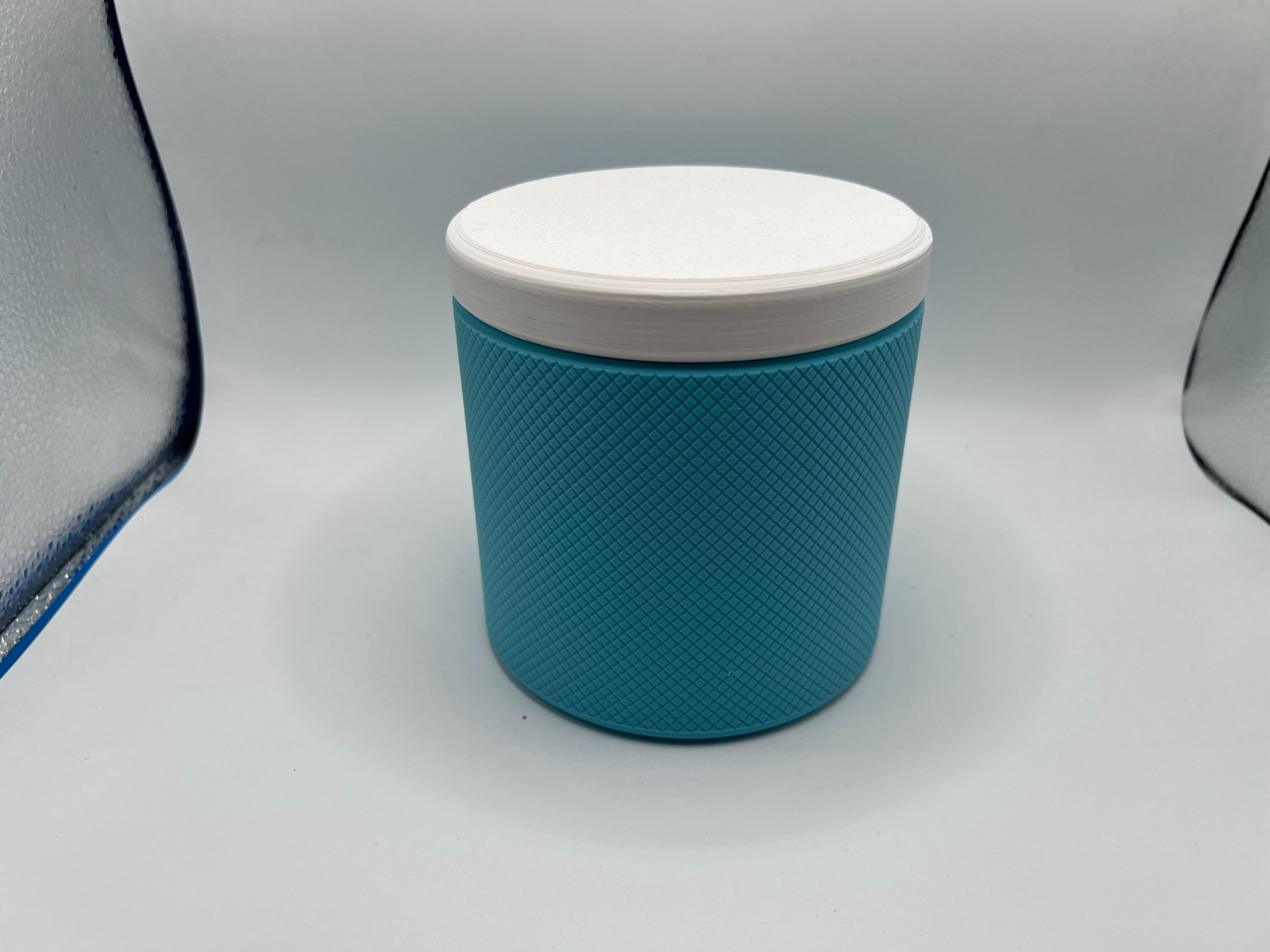 barattolo con texture con coperchio a vite