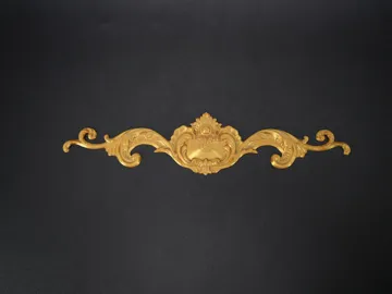 Letrero o emblema decorativo: Baroque Horizontal Cartouche Scroll Relief — vista de referencia 3