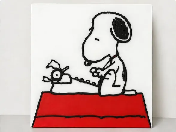 Snoopy Typewriter Coaster