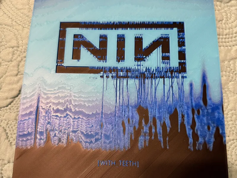 NIN With Teeth Album Cover Hueforge