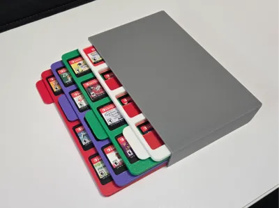 Switch Cartridge Case Tray Set - 64 Slots