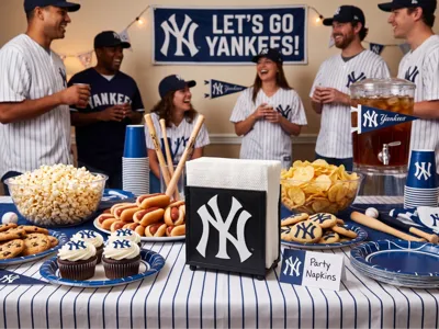 Interchangeable Napkin Holder- NY Yankees Baseball