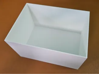 Box for wall shelf