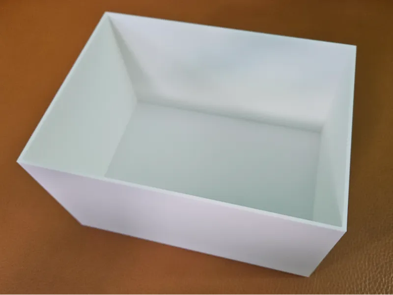Box for wall shelf