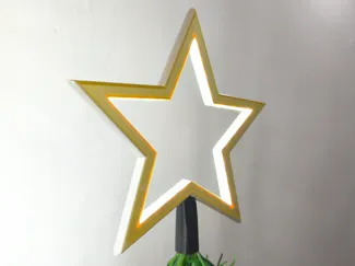 Christmas star, Estrella de Navidad luminosa.
