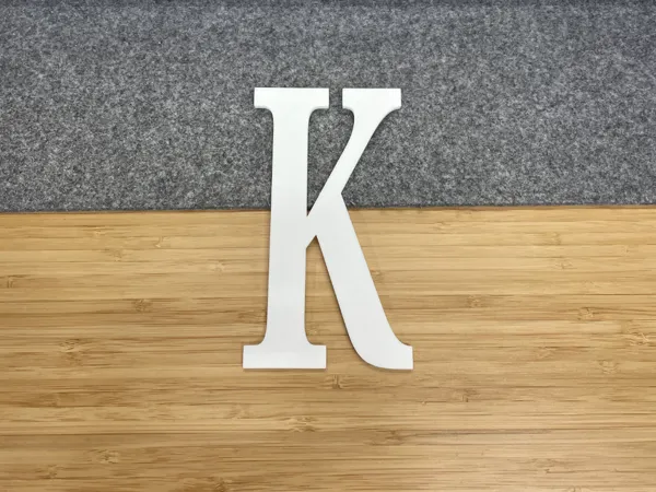 Lettre K décorative, déco murale alphabet