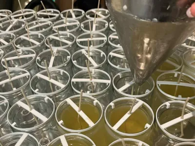 Candle Wick Centering Ring – 68mm Jar Holder