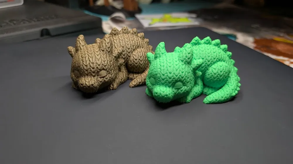 Sleeping Knitted Dragon - Free 3D Print Model - MakerWorld