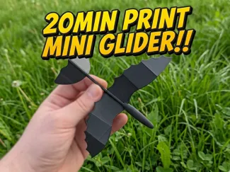 Mini Gleiter v2 – Schnell druckbarer Wurfgleiter