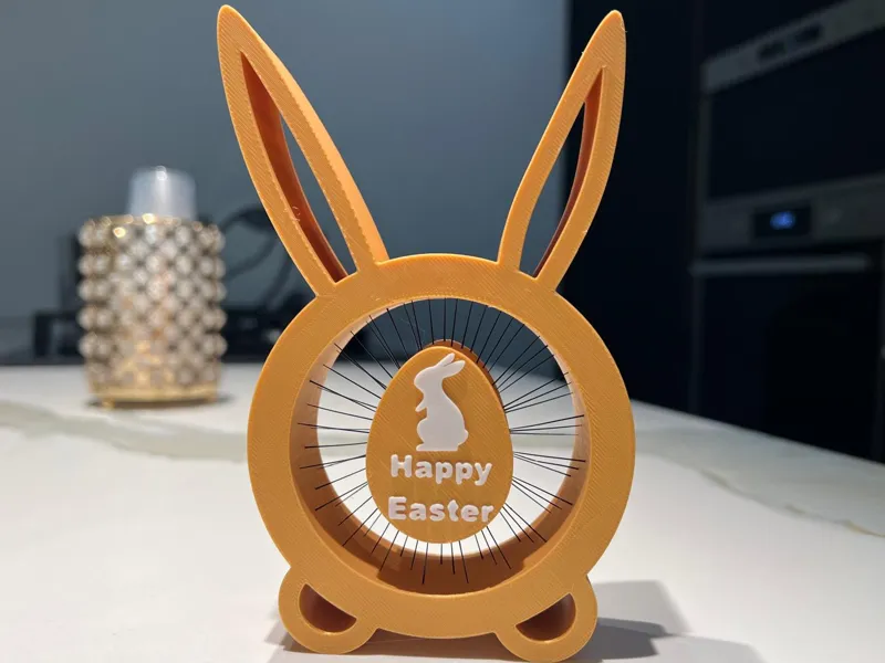 Easter Bunny with Hanging Egg