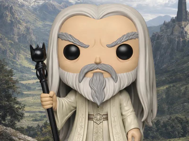 Saruman Estilo Funko Pop