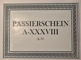 Passierschein A-38 / Permit-A38
