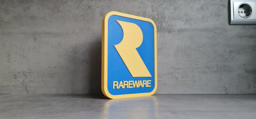 Rareware Logo / Sign - Free 3D Print Model - MakerWorld