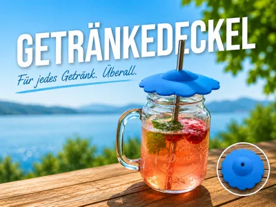 Universal Drink Lid with Straw Opening