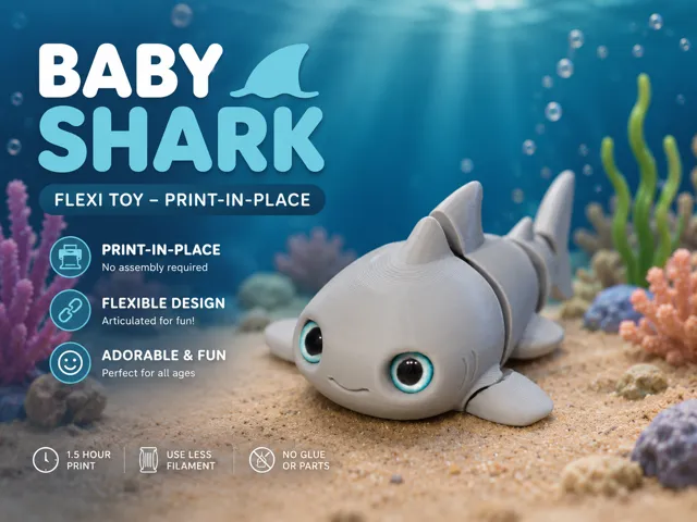 Baby Shark | Flexi Print in Place