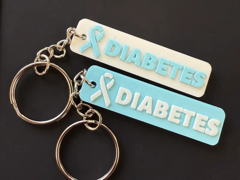 Diabetes keychain