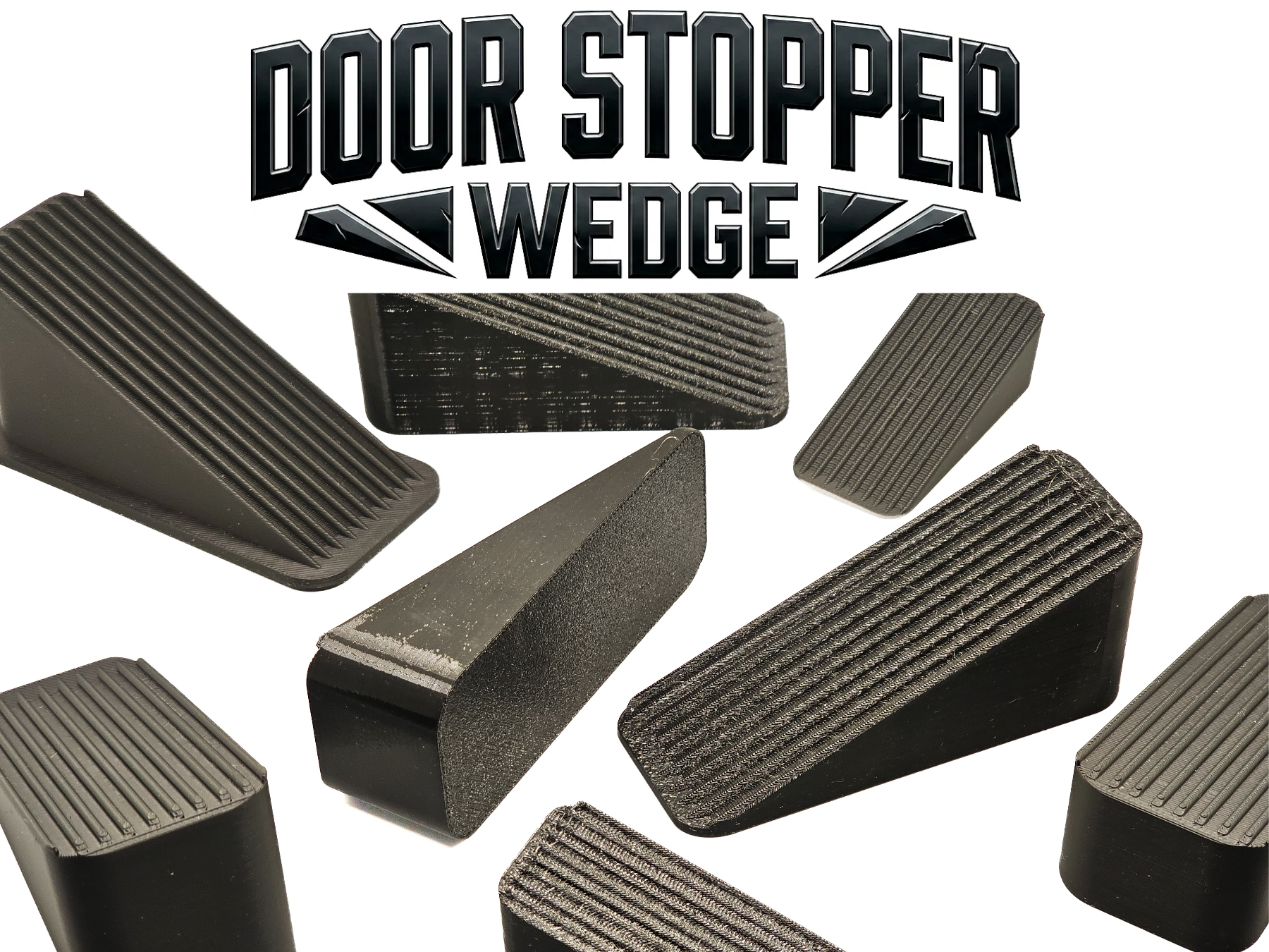 Door Stopper Wedge - Multiple Sizes - TPU/PLA/PETG