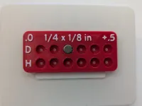 1/4 x 1/8 in