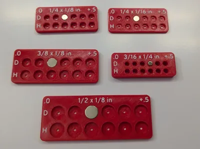 Imperial Disc Magnet Clearance Test Prints