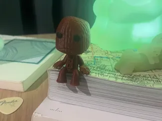 Sad Sitting Sackboy