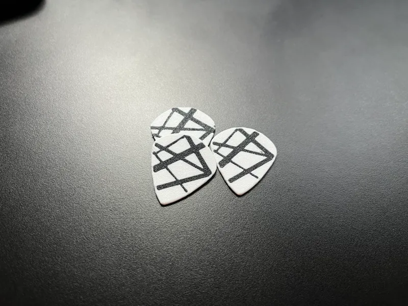Van halen striped guitar pick