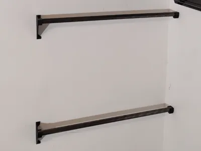 26mm (1 inch) water pipe wall mounts