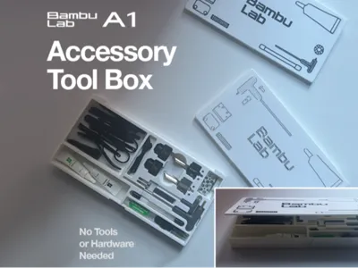 Bambu Lab Accessory Tool Box (No Hardware Needed)