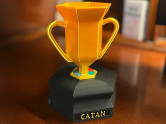 Catan Trophy with hidden container for pieces