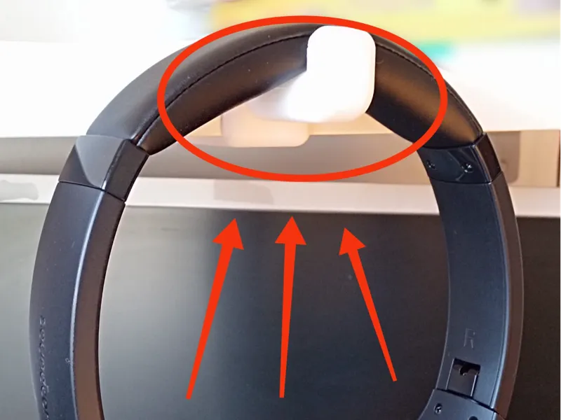 Parametric headphone holder (desk hook)