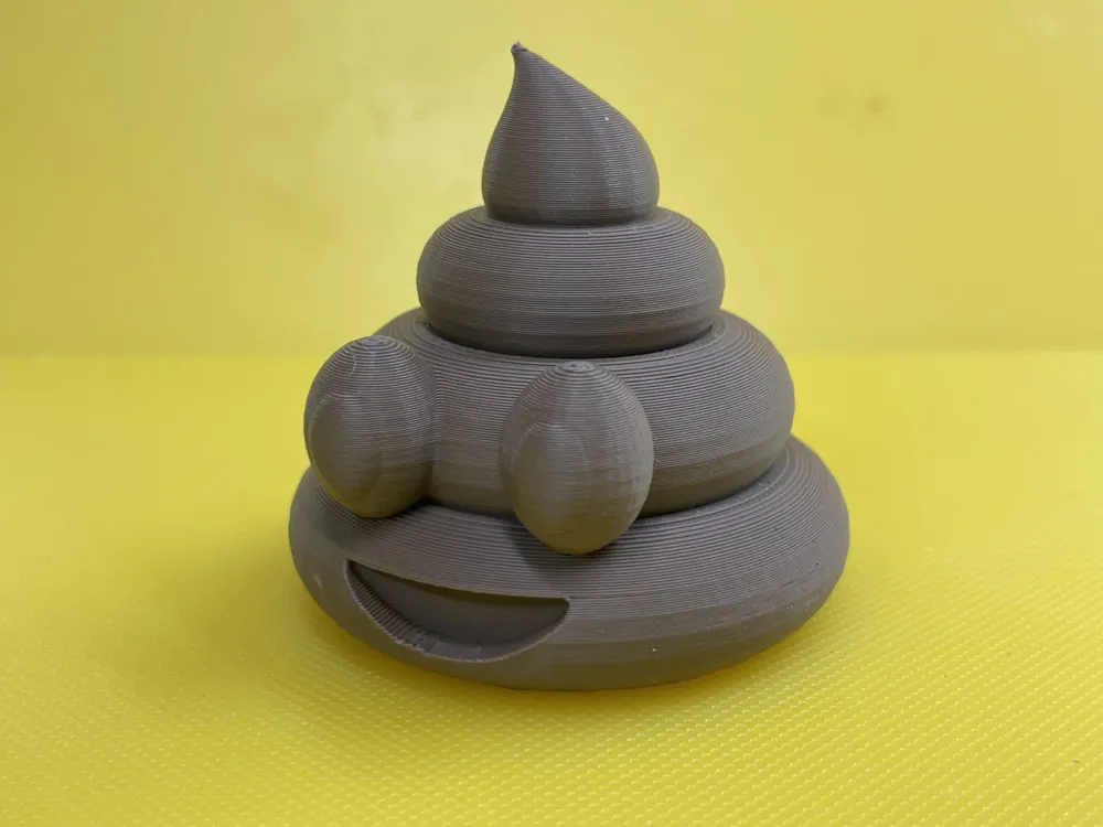 Toilet Bowl Buddy Poop Emoji Bolt CoverToilet - Free 3D Print Model ...