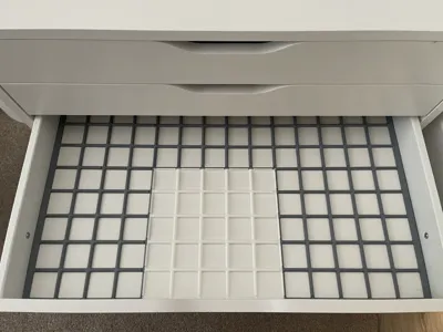 IKEA Alex (Wide Drawers) Gridfinity Baseplate