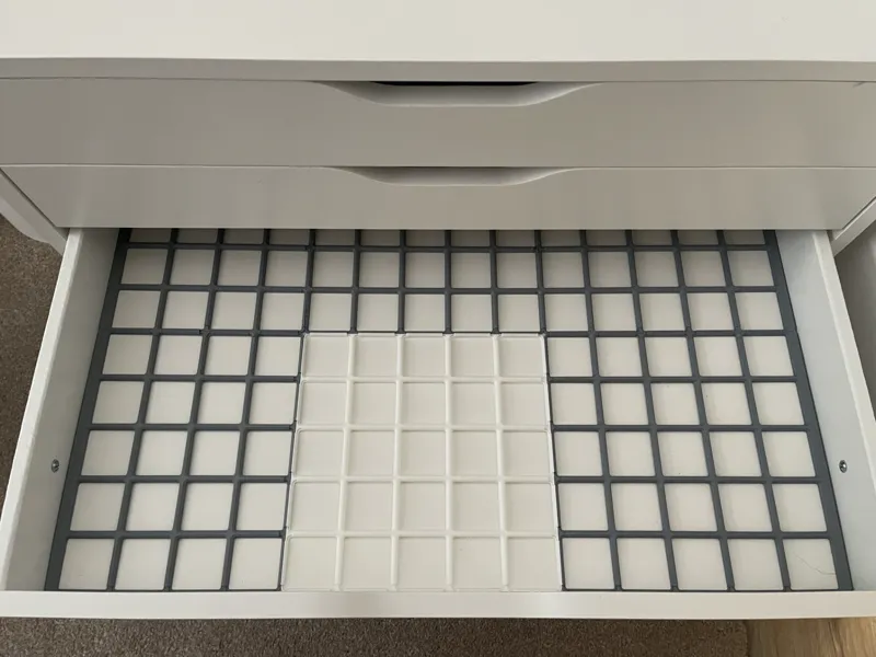 IKEA Alex (Wide Drawers) Gridfinity Baseplate
