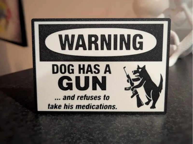 Dog warning sign! - Scalable.