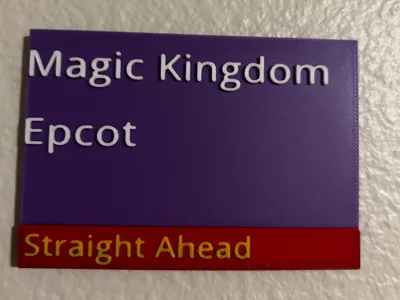 Disney World Road Sign AMS