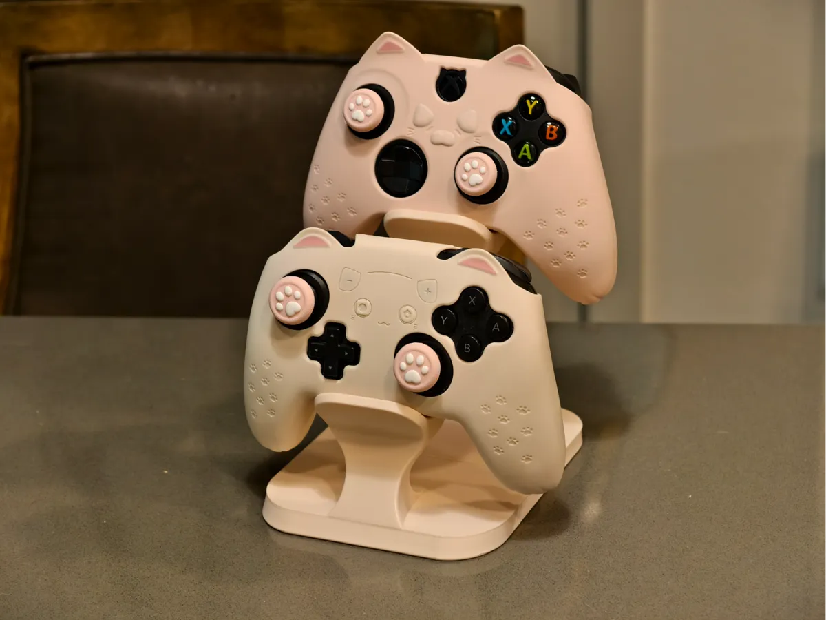 Double Game Controllers Stand/Holder for 2 PS Xbox by Alca MakerWorld ...
