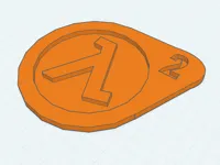 Porte-clés symbole Lambda Half-Life — photo 1