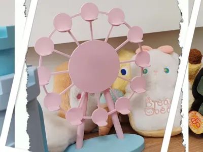 Ferris Wheel Shaped Mini-Figure Mystery Box Storage Display Rack