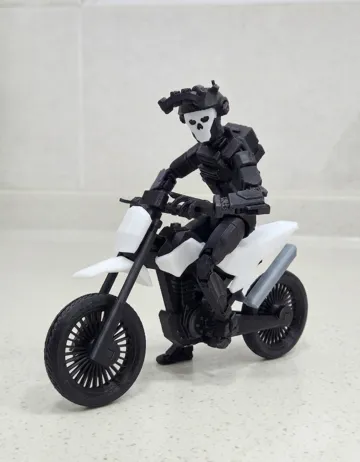 Accesorio para impresora 3D: Dummy 13 (1/12) High-Quality Tactical Dirt Bike — vista de referencia 4