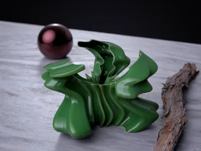 Futuristic Alien Vase 