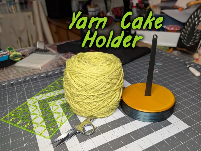 Portable Yarn Cake Spinner / Holder v2