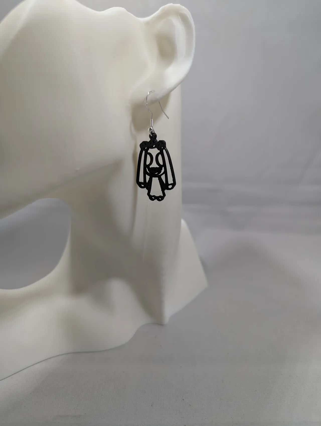 Voodoo doll earrings view 3