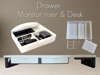 Modular Drawers - Monitor riser & Desk