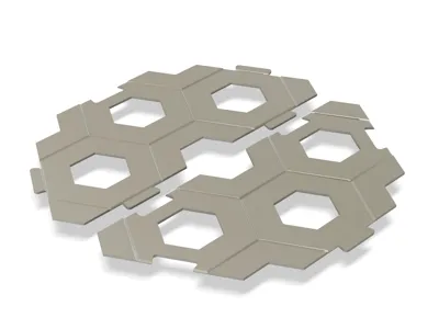 GraviTrax hexagonal and half-hexagonal baseplate