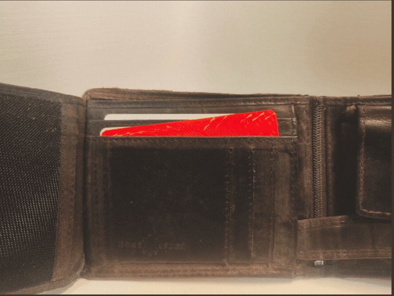 Valentines Wallet Love Note