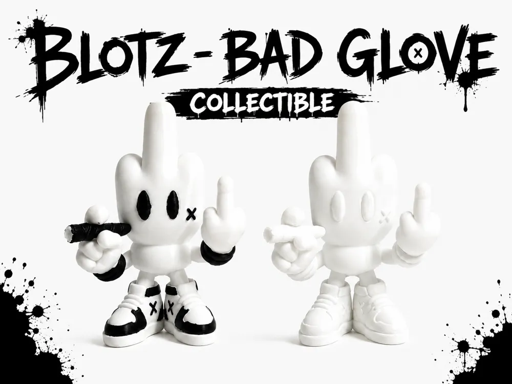 Figura decorativa: BLOTZ - BAD GLOVE / COLLECTIBLE FIGURINE. Referencia del modelo original.