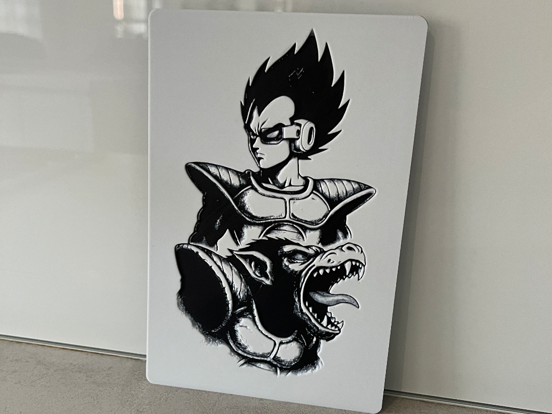 Vegeta wall art