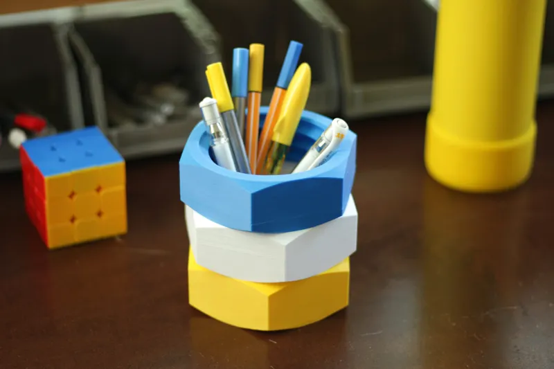 "Oops, all nuts!" pencil organizer