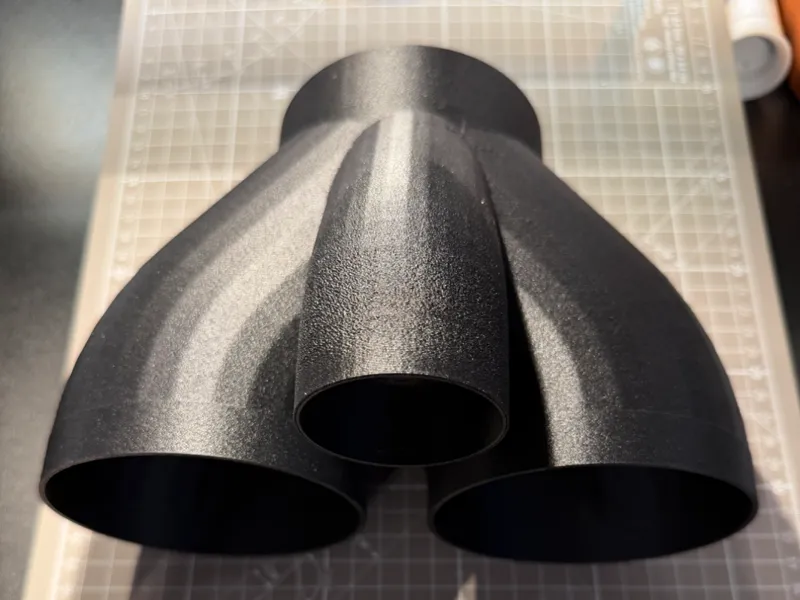 Air Extraction 3-way junction split 100mm + 50mm