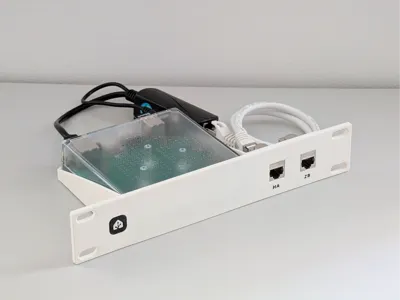 10-inch Rack Mount for Home Assistant Green