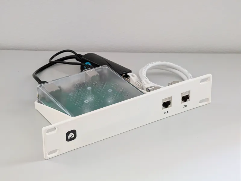 10-inch Rack Mount for Home Assistant Green